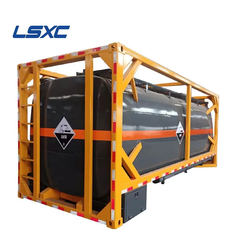 20FT Shipping Container Chemical Liquid Tank Container Storage ISO Stainless Steel Tank Container for Sale