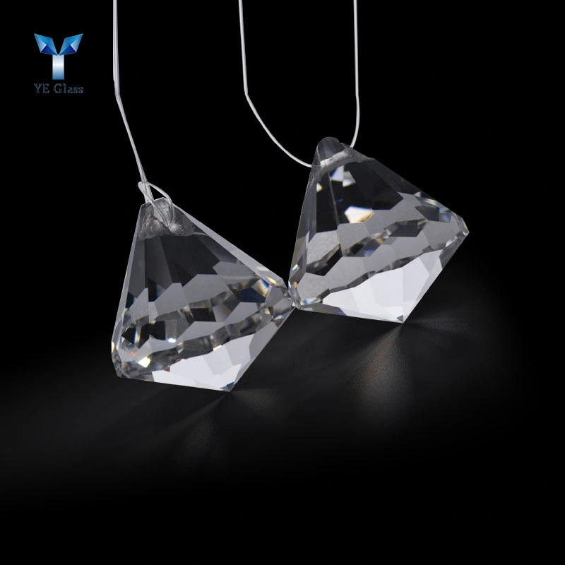 K9 Crystal Hanging Lighting Pendant Clear Glass Pendants for Chandelier