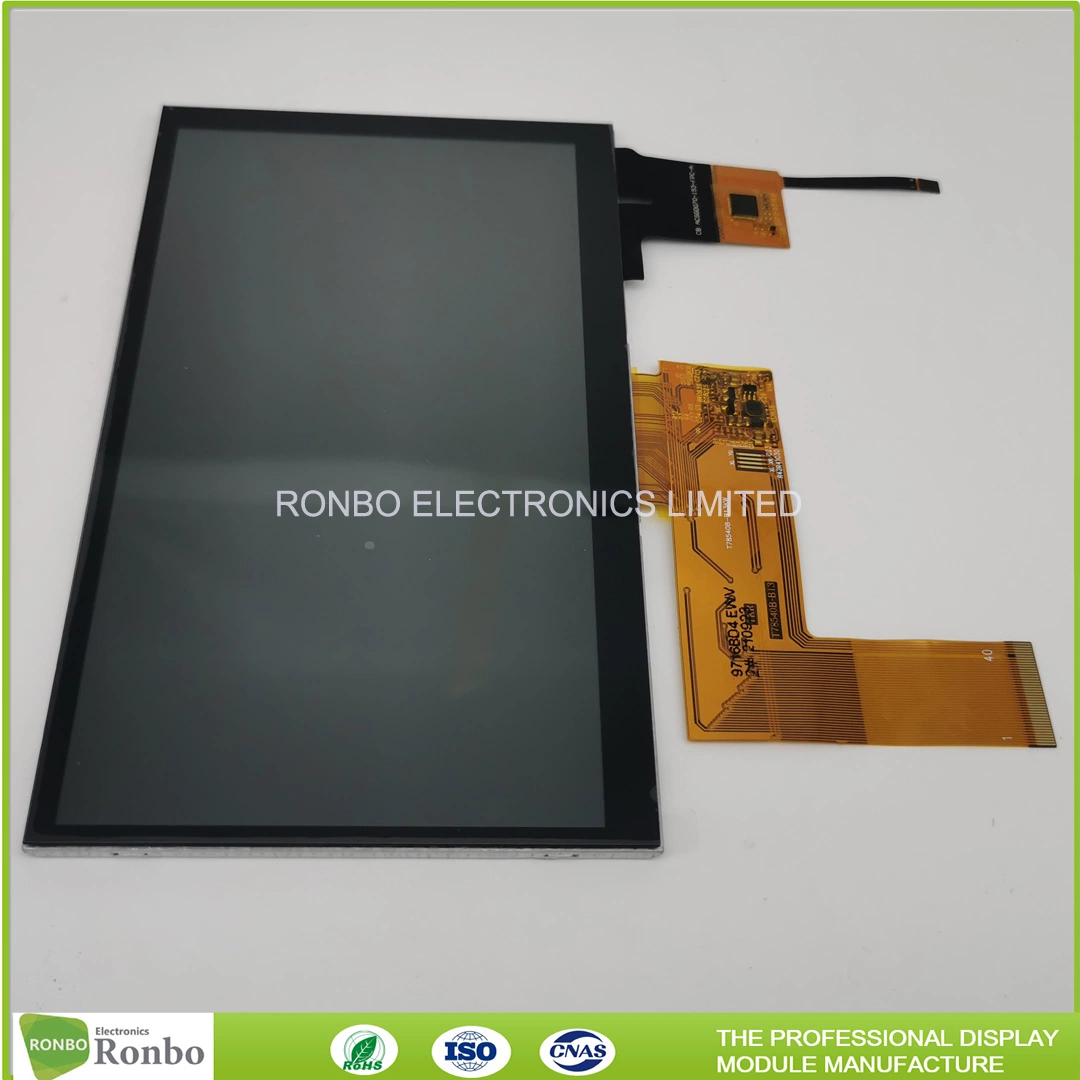 شاشة TFT صناعية مزودة بتقنية اللمس Capacitive Touch قياس 7,0 بوصة بدقة 800 × 480 / 40 Pins واجهة RGB