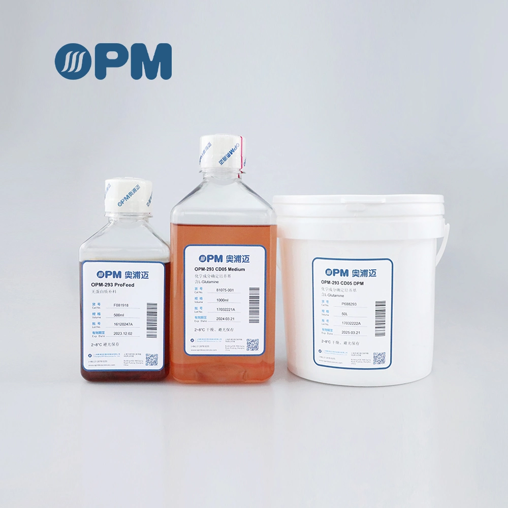 OPM-293 CD05 DPM cultivo celular medio polvo transfección transitoria y. Proteína farmacéutica