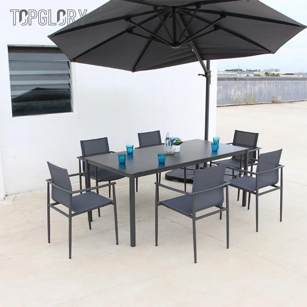 Modern Outdoor Furniture Home Hotel Restaurant Patio Garden Sets Dining Table Set Rattan Chair