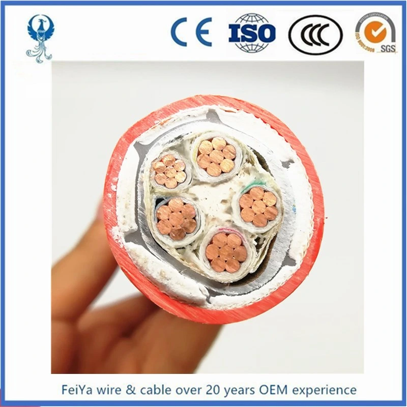 3X15 Non-Individually Screened Power Cores Three Earth Cores One Extensible Pilot Laid-up in a Semiconductive Cradle Underground Mine Cable