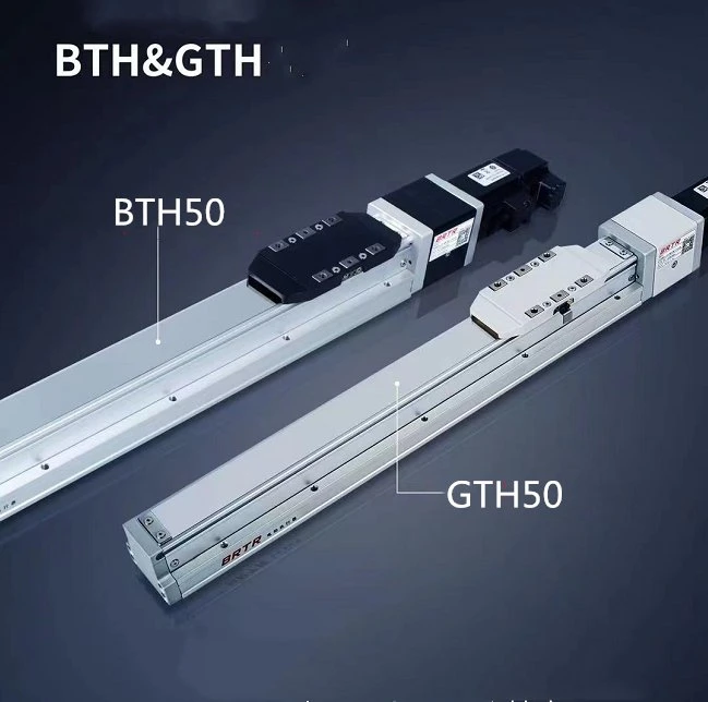 Gth5 Gth50 Single Axis Robot Built-in Sliding Table Module Linear Motion Guide Rail Ball Screw Actuator Match AC Motor