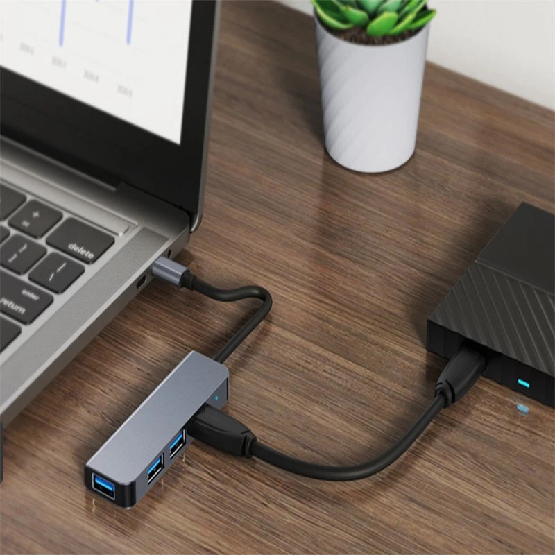 Laptop 3.0hub One to Four Splitter USB C Hub