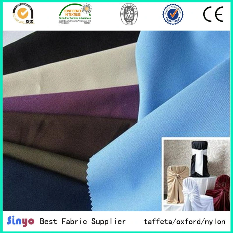 Textile Woven Pd Plain Dyed Mini Matt 300d Table Cloth Fabric