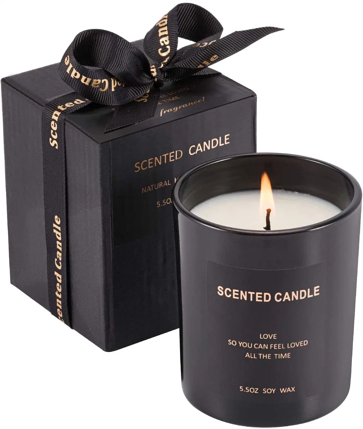 Custom Luxury Candle Jar Gift Set Box Packaging Magnetic Candle Box Set