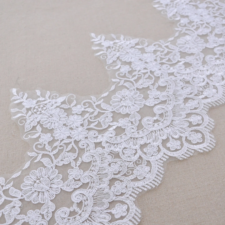 Embroidery Border Lace Trimming Accessories for Wedding Dress