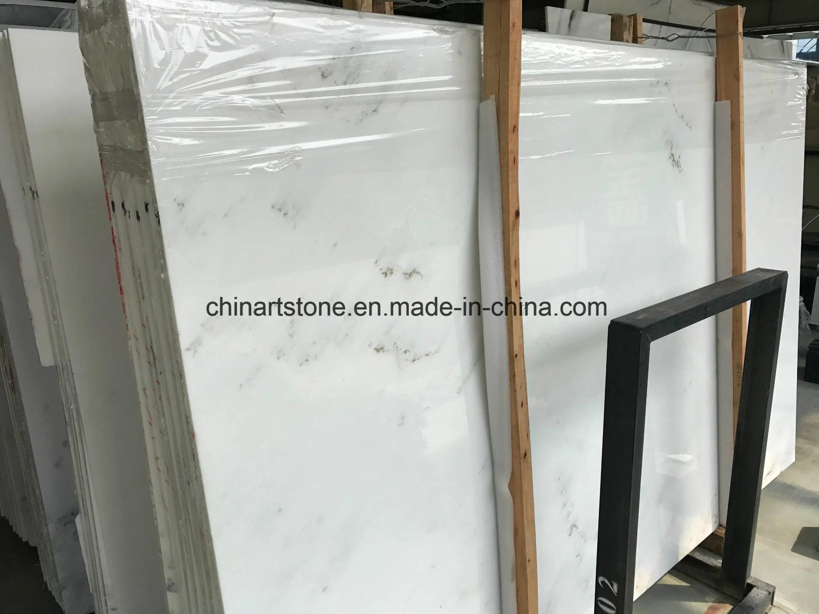 Chinese White Onxy Marble Slab for Wall Tiles