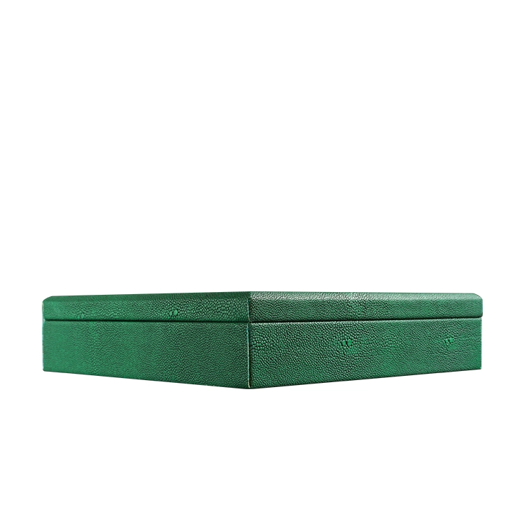 Sawtru Customized Green PU Leather Box for Packaging