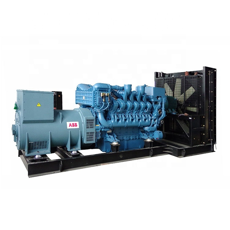 La potencia del motor diesel y piezas de repuesto del generador eléctrico