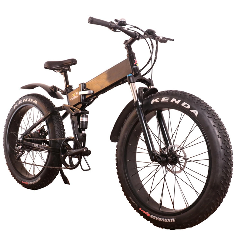 Ciclo de alta calidad Foldabe MTB Fat plegables eléctricas de los neumáticos de bicicletas de montaña para adultos de 26 pulgadas con 500W 36V