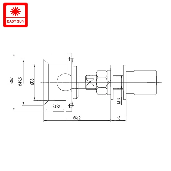 Stainless Steel Wall Fixing Glass Spider Routel Connector (SD-R02)