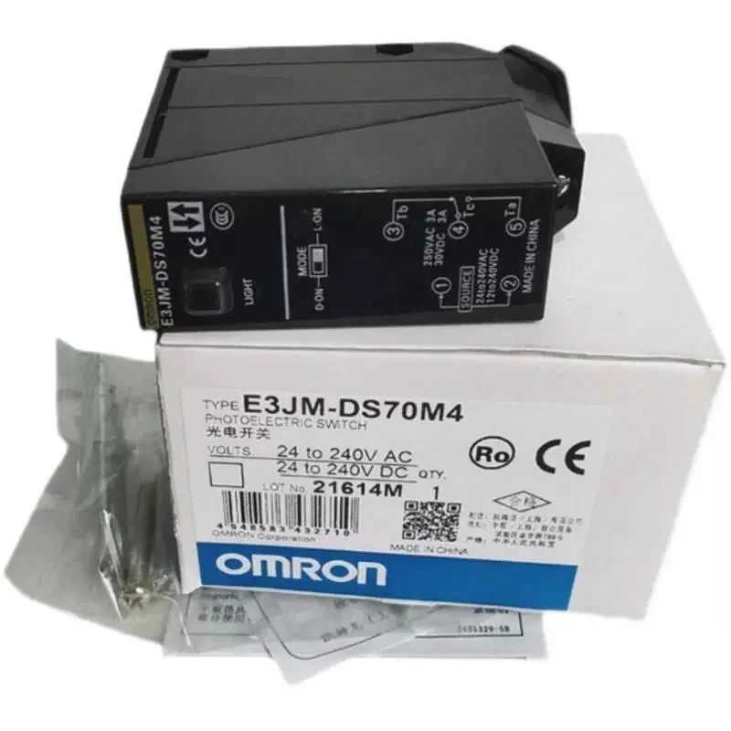 الحساسات البصرية علامة تجارية E3z-L63 2m Sensor PhotoElectric Switch Omron Omron جديد وأصلى