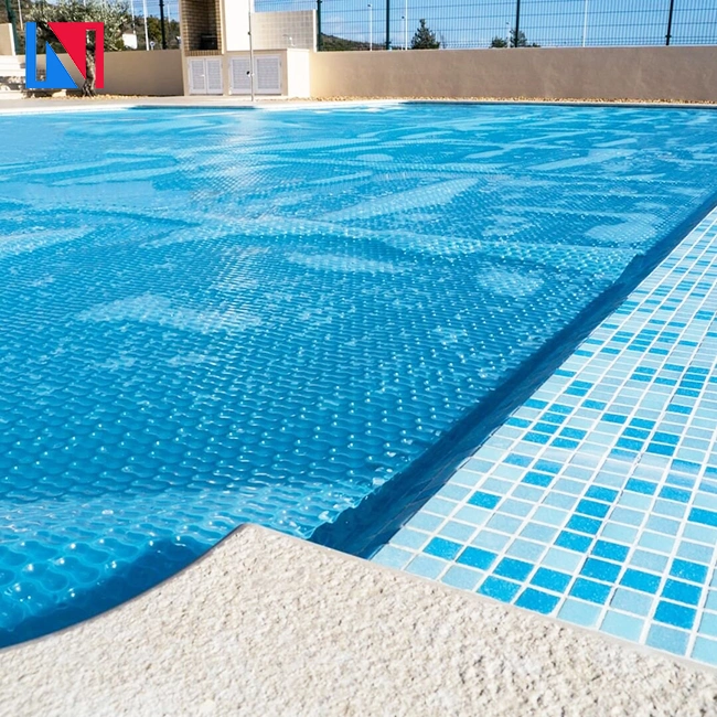 PE película de aislamiento de burbujas cubierta solar para natación en tierra Piscina