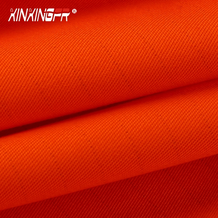 UL Certificate 9oz 100% Cotton Fire Retardant Satin Fabric for Safety Clothing