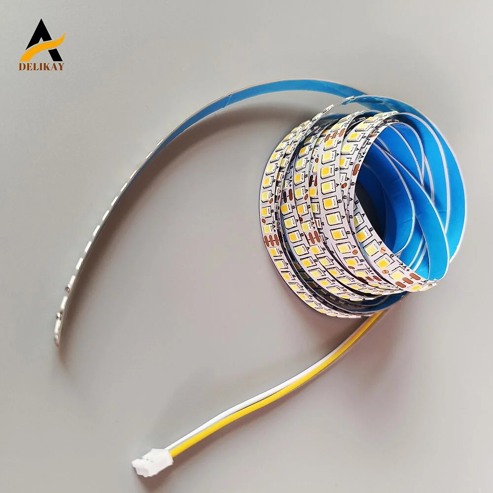 شريط LED ثنائي الألوان DC48 DC60V 200 LED/M ثابت التيار مصباح غرفة المعيشة وثريا دائرية دائرية مبتكرة