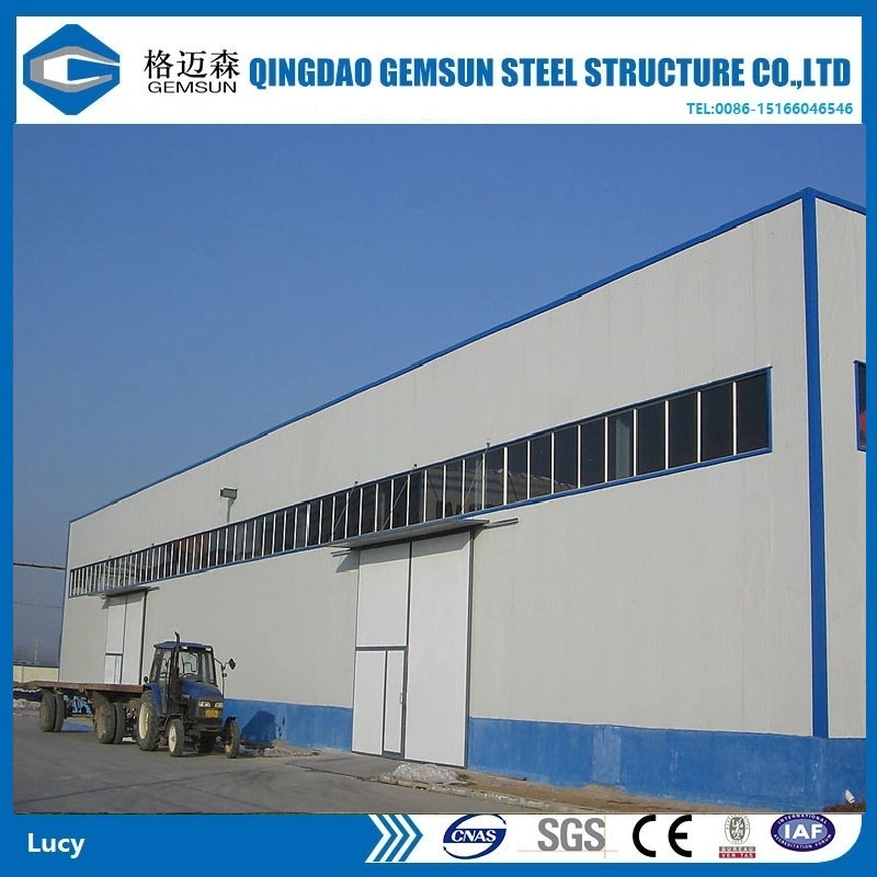 Galvanized/Painted Hangar/Garage/Storage/Shed Metal Construction Prefab/Prefabricated H Section Q235 Steel Structure Building/Shed/Warehouse/Factory/Workshop