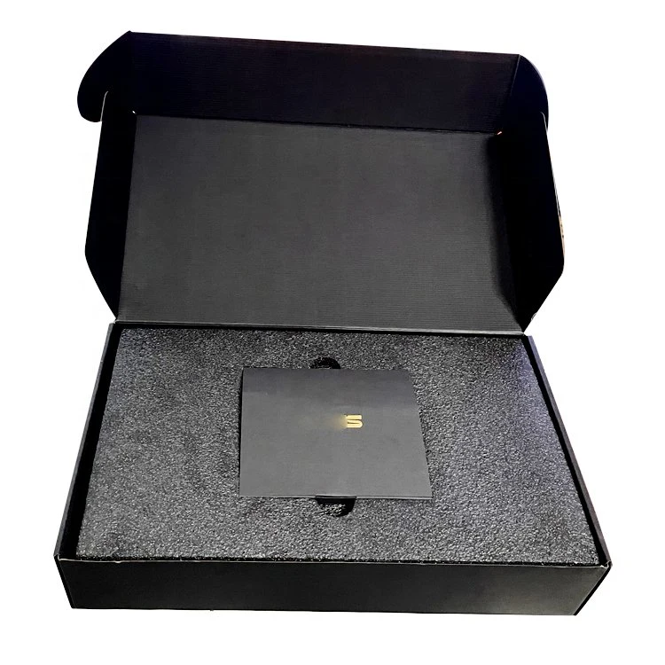 Luxury Custom Logo Gift Packaging Airplane Box Black Foam Color Black Card Paper Box Shipping Box