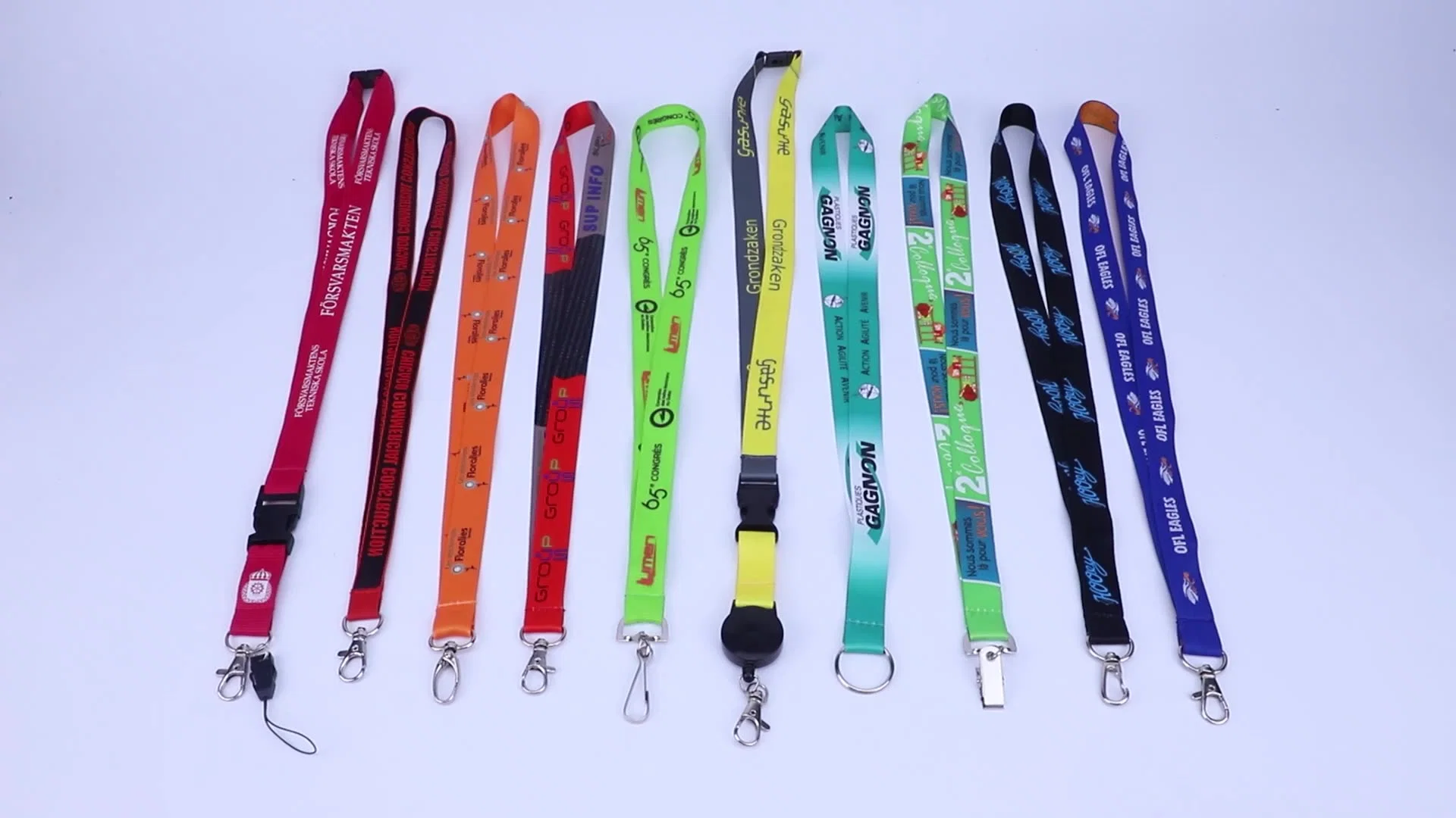 Promotional Custom Printed Lanyard / Badge Reel Retractable Lanyard