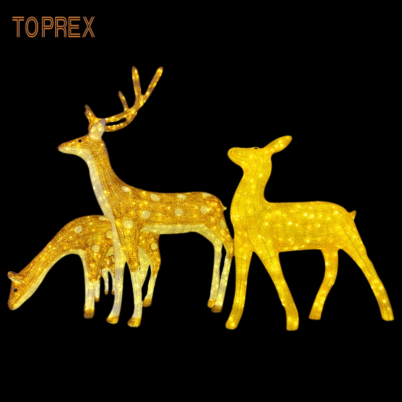 Motivo personalizável de qualidade iluminação Deer Christmas 3D Night Stuff Animal Luz LED