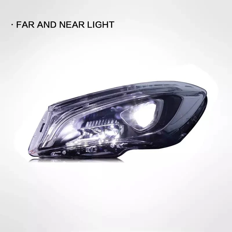 O conjunto do farol Mercedes-Benz Cla 2014-2019 modificou LED de gama alta Luz de condução diurna, indicador de mudança de direção, novo farol W118