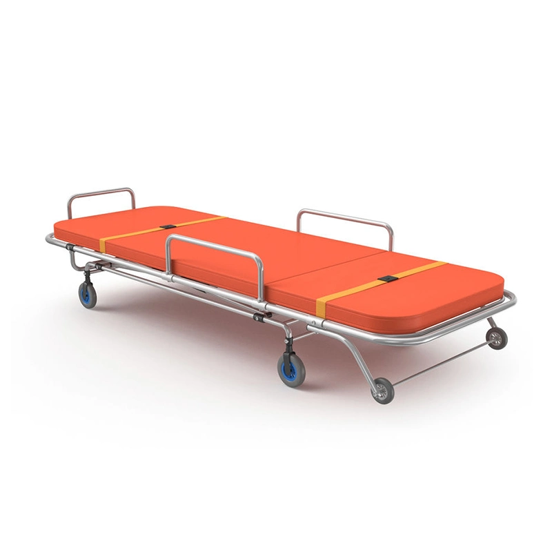 Medical Care Furniture Factory Wholesale/Supplier Good Quality Mobile Hospital Emergency Transfer Bed Patient Theatre Trolley