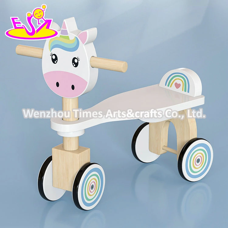 Wholesale/Supplier Baby Pink Unicorn Wooden Ride on Animal Toy for Children W16b019