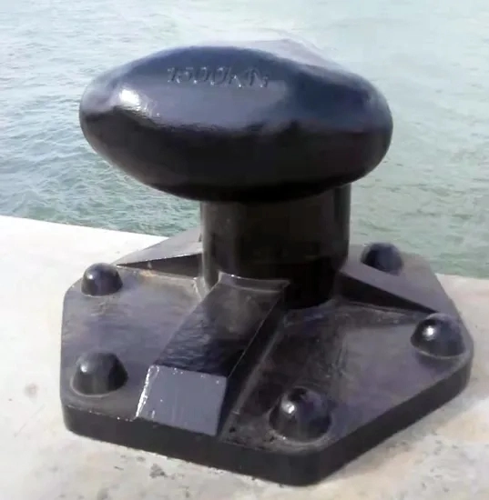 Ferro fundido Bollard Ferro cabeça de ferro fundido Ferro fundido Bollard para Ângulo de inclinação