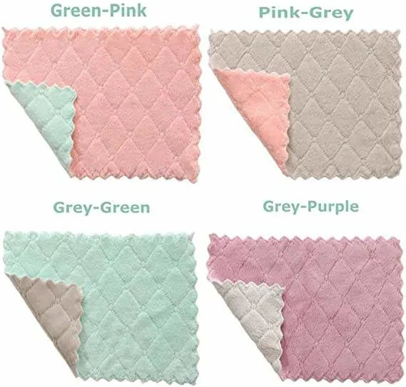 Chiffon de nettoyage en microfibre sans peluches pour cuisine, voiture, vitres.