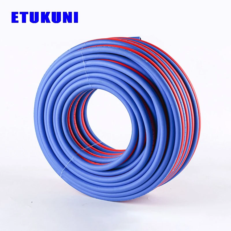 Pressure-Resistant PVC Rubber Three-Layer Two-Line Pneumatic Hose Pipe for Compressors