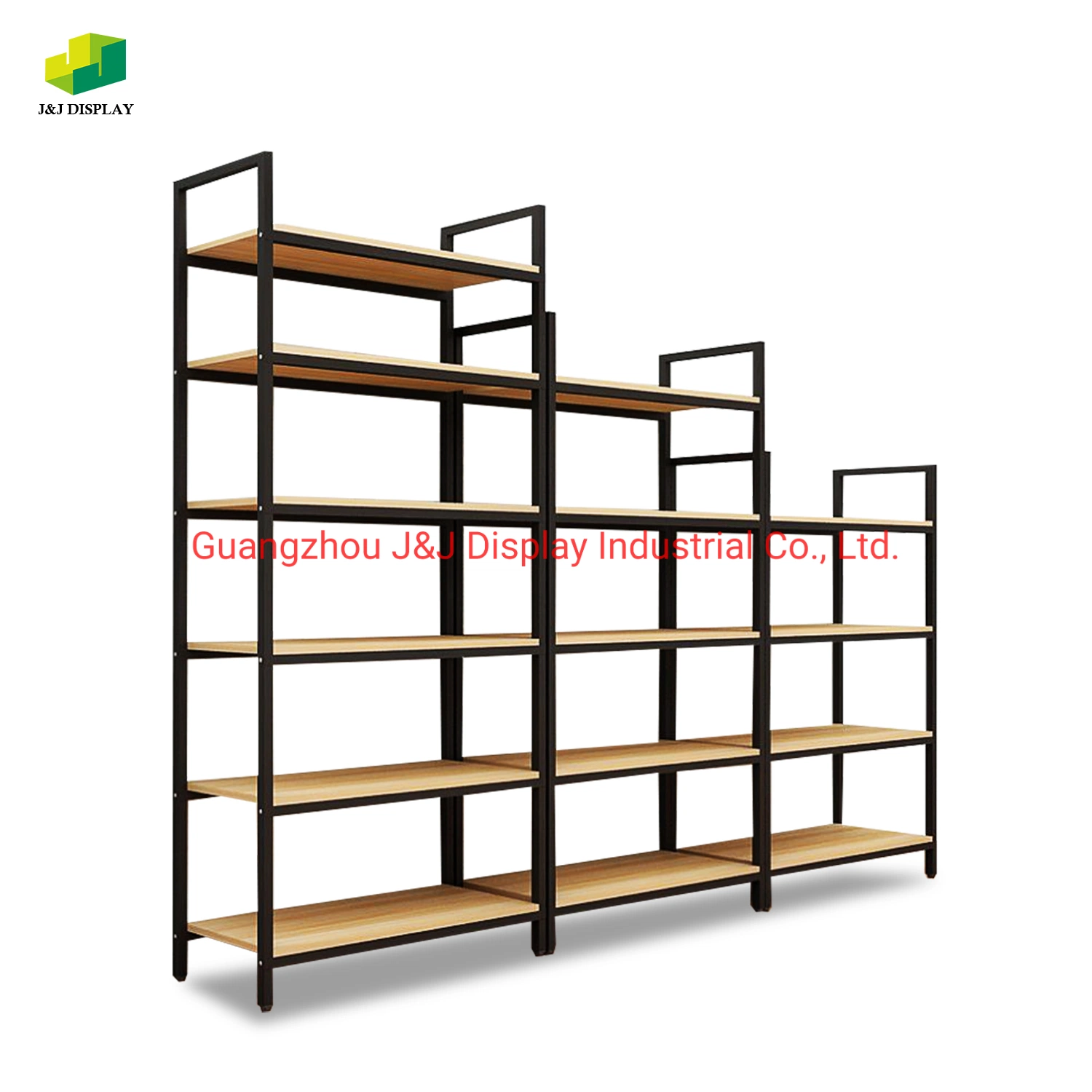 2 Sides Metal Shelves Display Rack for Advertising Store Metal Floor Display Stand