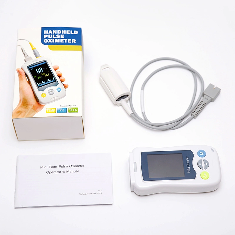 Portable Handheld Pulse Oximeter Measuring Pr, SpO2, Adult, Child, Newborn Blood Oxygen Device