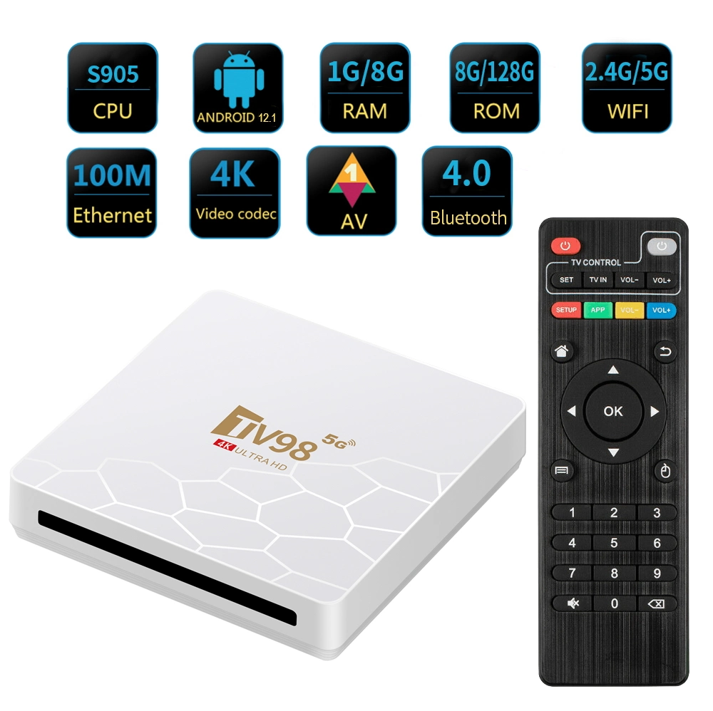 2023 Xtv Air with Bt Remote Xtv Duo The Latest Model TV Box 4K 4K Player Android 11 2GB RAM 16GB ROM 5g Dual WiFi Set Top Box