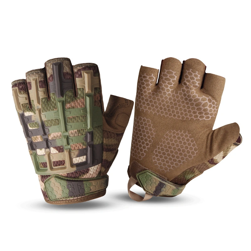 Hochwertige Abriebfeste Half Finger Nylon Combat Tactical Handschuhe Gl643