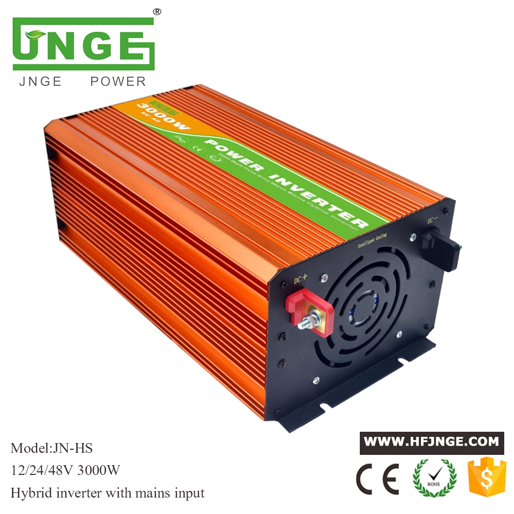 3000W 48V Hybrid Pure Sine Solar/PV Power Inverter With AC Bypass Mode(Auto or Manual Switch Between DC or AC Priority First for Off Grid System)