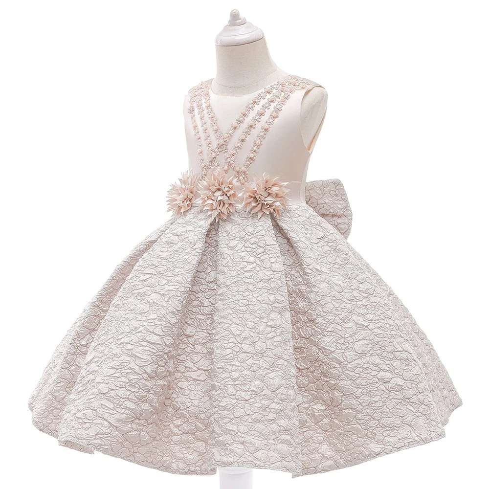 2021 Kids Roupas Puffy Meninas Contratante vestido vestido de Esferas Princess Frock Lace Sweet Banheira
