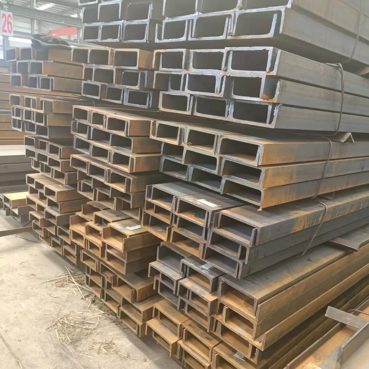 Hot Rolled S235IR S355jr A36 Ss400 Pfc CH Upe Upn JIS C-Shaped Steel U-Shaped Steel Channel Steel Price Galvanized Carbon Steel Channel Steel Production Plant