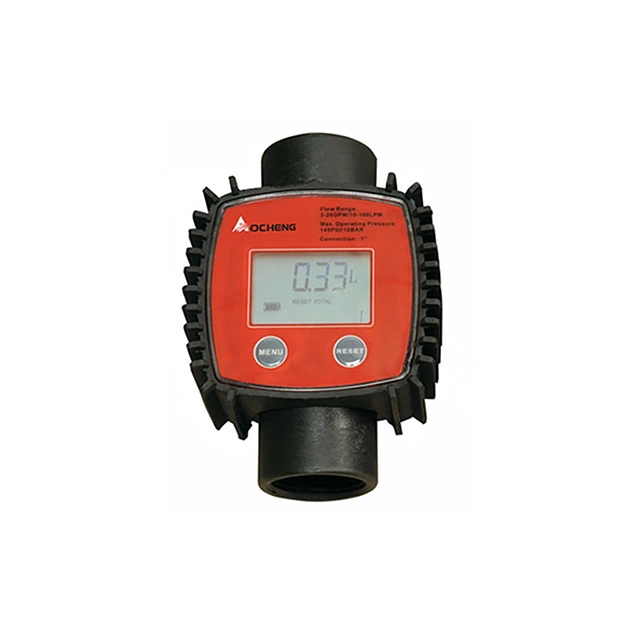 K24 Plastic Turbine Water Chemicals Corrosion Resistant Fuel Flow Meter