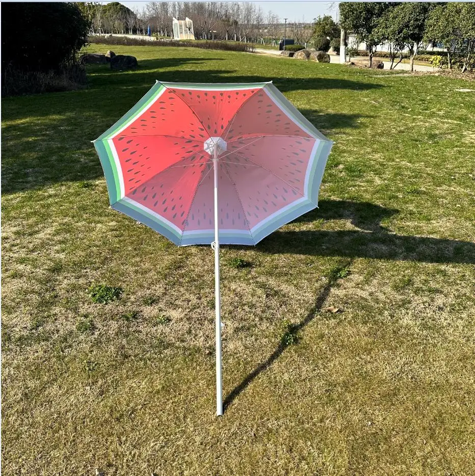 180cm Digital Printing Watermelon Beach Umbrella