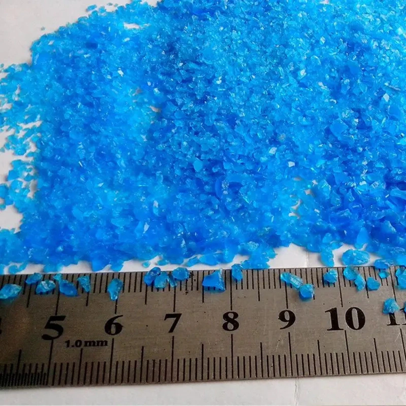 Sulfato de cobre em pó azul Pentahdyrate CuSo45H2O para grau Industrial CuSO4