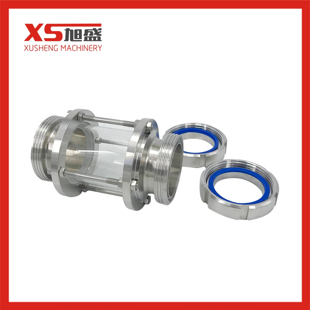 Sanitary Stainless Steel Union End Sight Glass with Nut