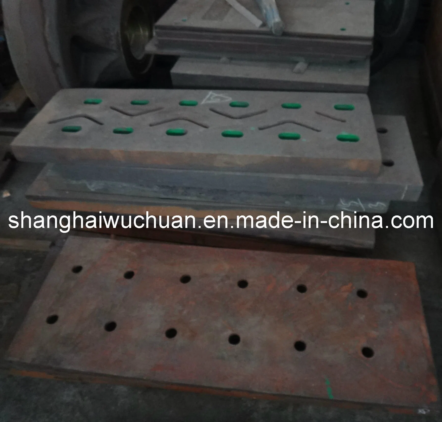 Manganese Wear Casting Parts Hammer Grates Liners for Metal Shredder Recycling