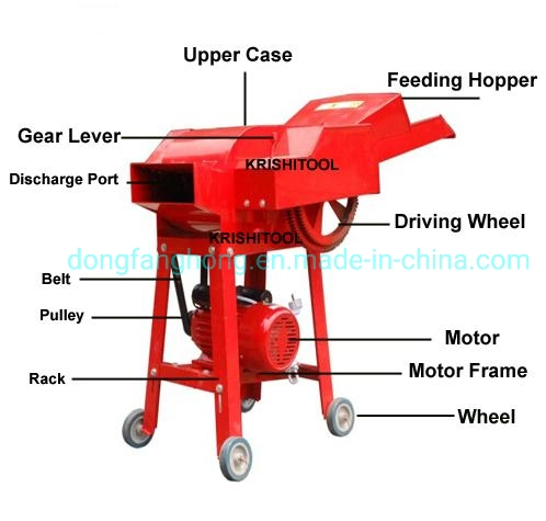 Wet and Dry Straw Hay Cutter Animal Feed Processing Machine Chaff Cutter