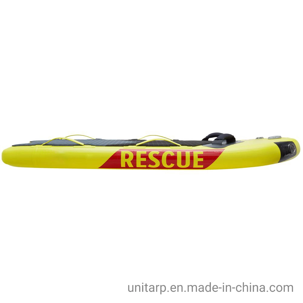 168X99X10cm Yellow Lifeguard Drop Stitch Fabric Inflatable Life Saving Board Rescue Sled Behind Jet Ski