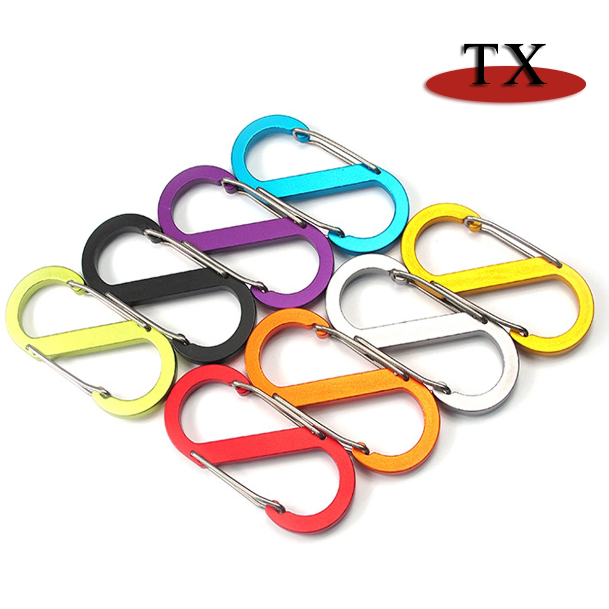 High Quality Metal Keychain Key Ring and Backpacks S Shape Carabiner