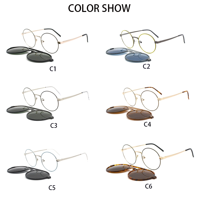 High quality/High cost performance  Unisex FDA Polarized Clip on Sunglasses with Green Lens