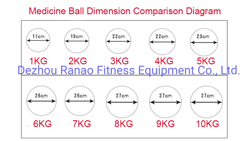 High-Quality Gym Equipment Two Color Rubber Weight Ball Medicine Ball Fitness Yoga Ball