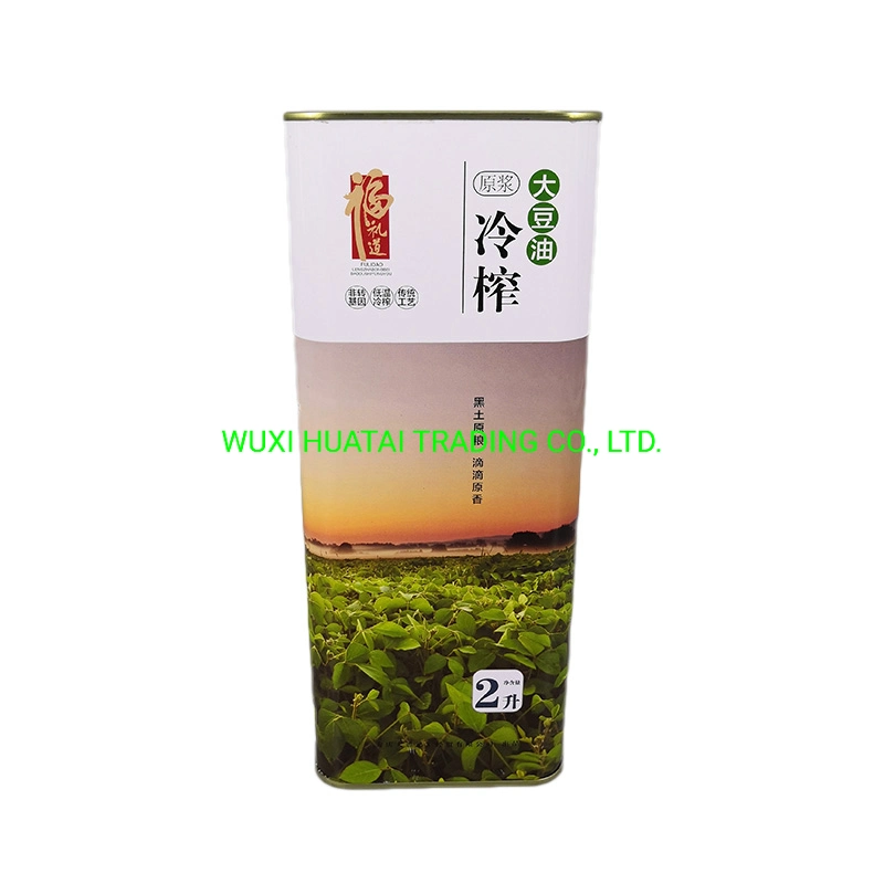 2L Olive Oil Tin Tin New Style Olive Oil Tin Pack Factory Direct Supply Olive Oil Tin Portable Mini Oil Tin