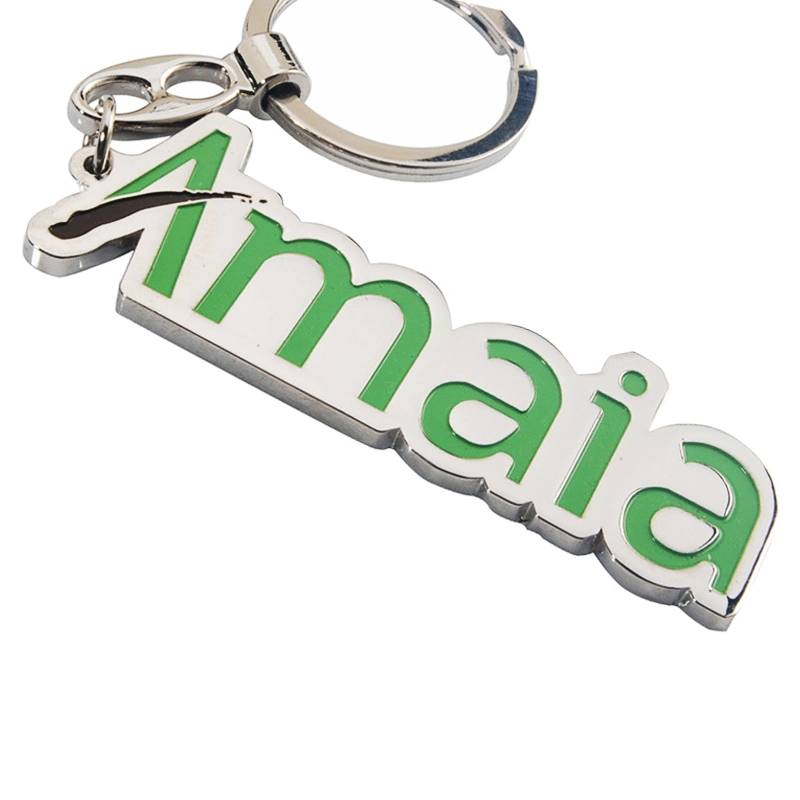 Promotion Gift Customized Metal Keychain Gift with Nickle Plating Blank Nickel Plated Key Ring