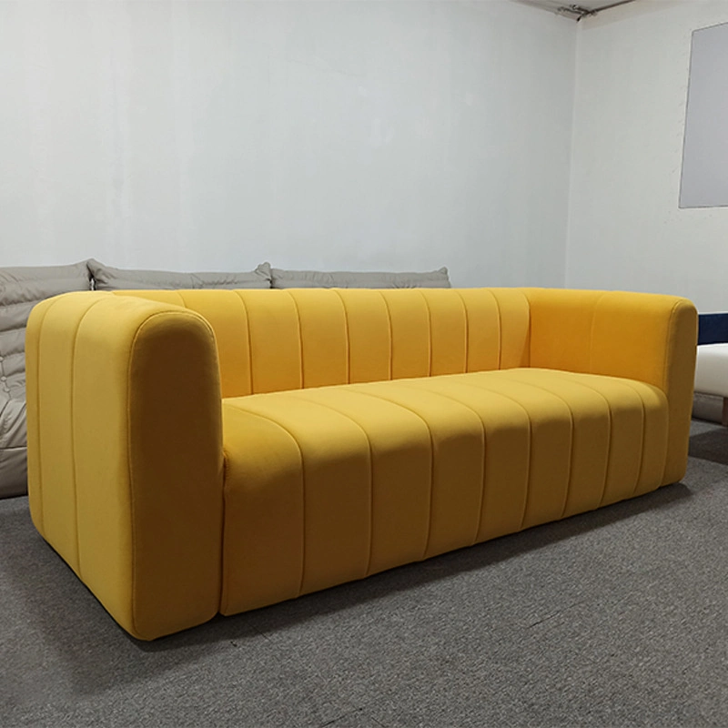 Tejido nórdico simple y moderna sala de estar sofá
